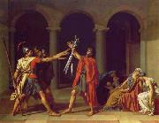 Jacques-Louis David Oath of the Horatii oil painting